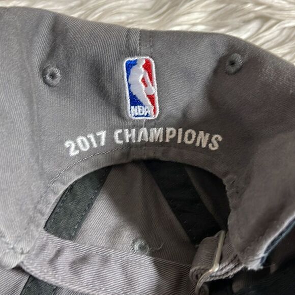 Adidas Hat Youth NBA golden State champions 2017 finals Baseball cap Gray - Picture 3 of 4